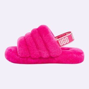 UGG Girl's Fluff Yeah Shearling Slingback Slides